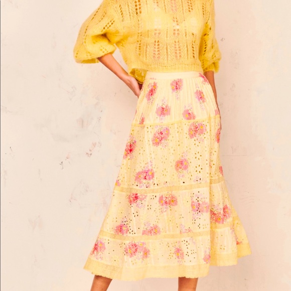 LoveShackFancy Dresses & Skirts - LoveShackFancy Bouquet Mellow Skirt